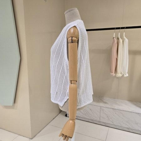 스카시 오픈형 브이넥 조끼