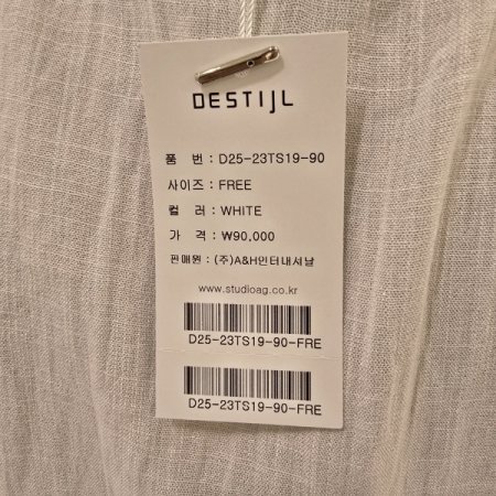 모드 배색 라운드 티셔츠