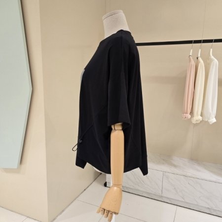 박시핏 휴먼 라운드 티셔츠