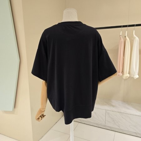 박시핏 휴먼 라운드 티셔츠