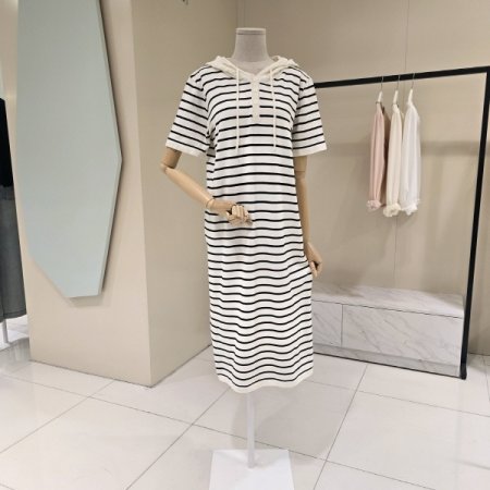 펀칭후드 단가라 니트원피스