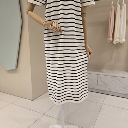 펀칭후드 단가라 니트원피스