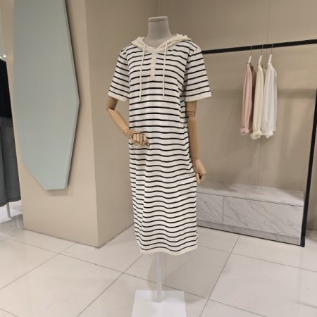 펀칭후드 단가라 니트원피스