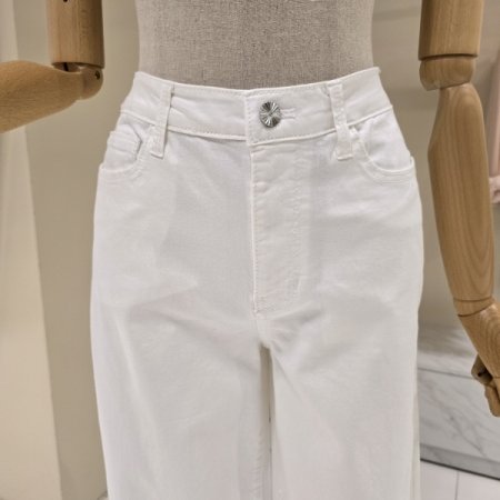 8부 와이드 면팬츠