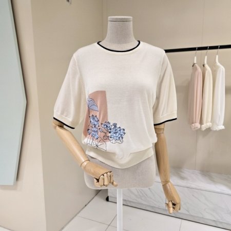 파파꽃 라운드 니트