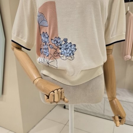 파파꽃 라운드 니트