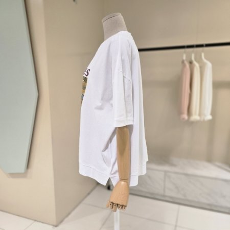 플라워 박시핏 라운드 티셔츠