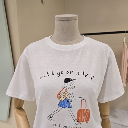 레츠고 라운드 티셔츠