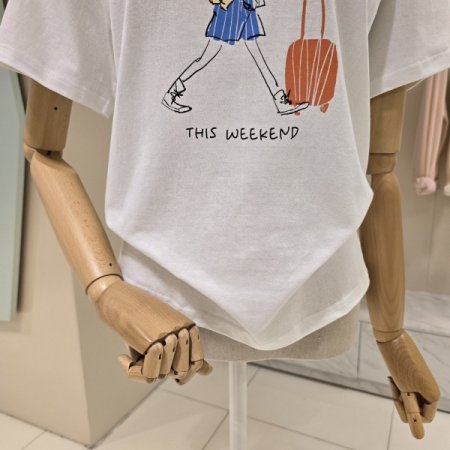 레츠고 라운드 티셔츠