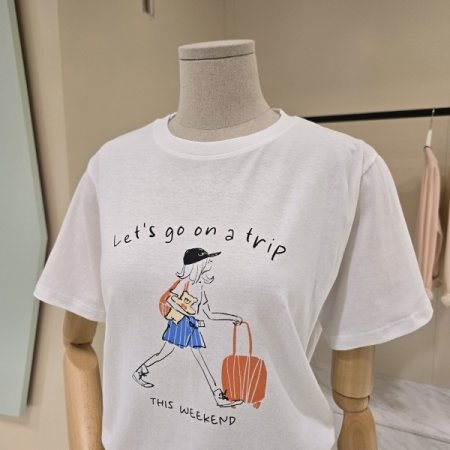 레츠고 라운드 티셔츠