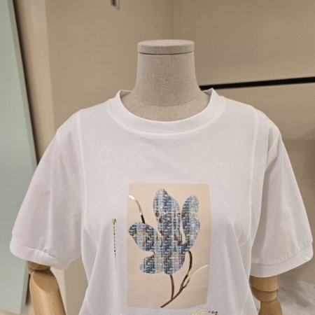 라운드 그린티 반팔티셔츠