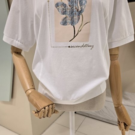 라운드 그린티 반팔티셔츠