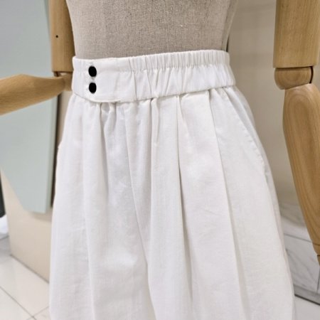 허리밴딩 핀턱 반바지