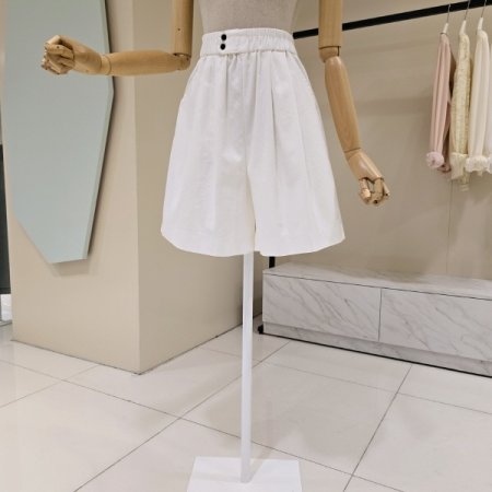 허리밴딩 핀턱 반바지