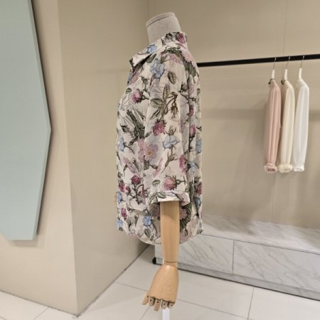 연핑꽃 시폰 블라우스