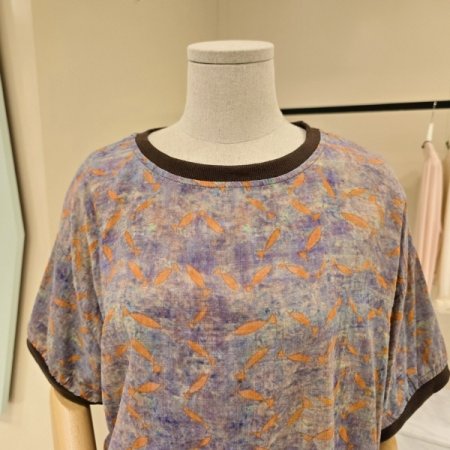 물고기 라운드 티셔츠