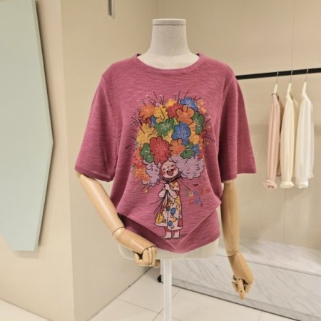 한아름 라운드 린넨티셔츠