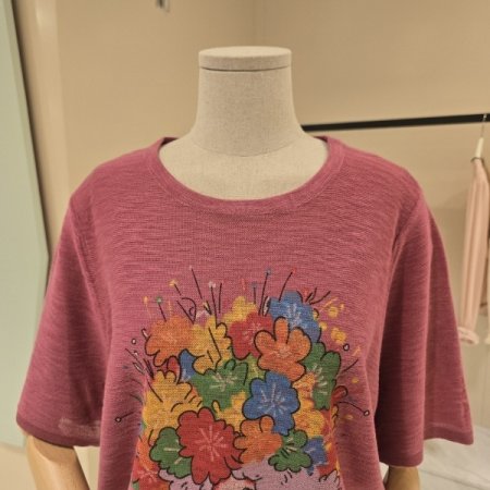 한아름 라운드 린넨티셔츠