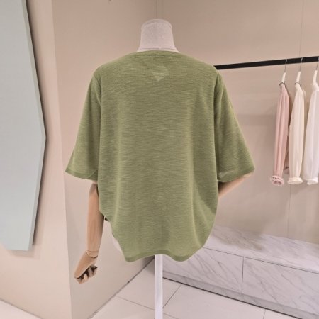 꽃송이 린넨 라운드티셔츠