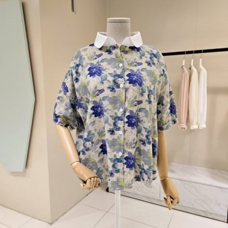 파피꼿 카라 블라우스