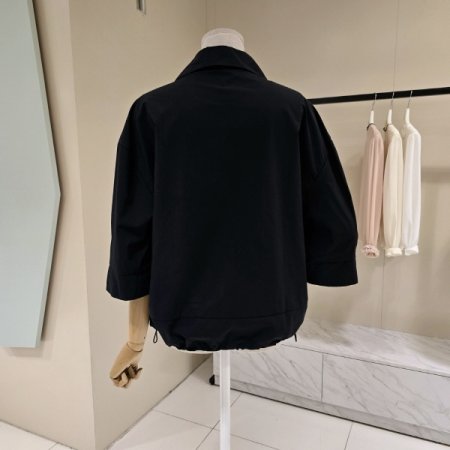 반오픈 스트링 셔츠블라우스