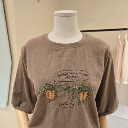 라운드 황토화분 티셔츠