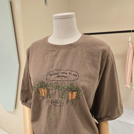 라운드 황토화분 티셔츠