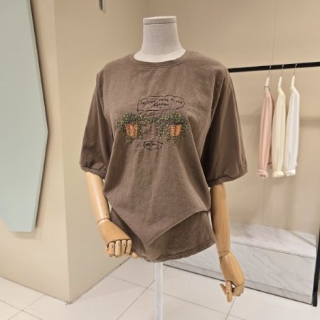 라운드 황토화분 티셔츠