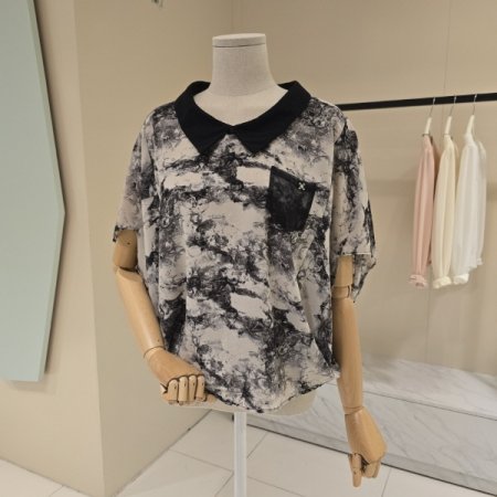 믹스카라 가오리핏 블라우스