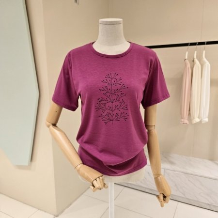 가지꽃 라운드 티셔츠