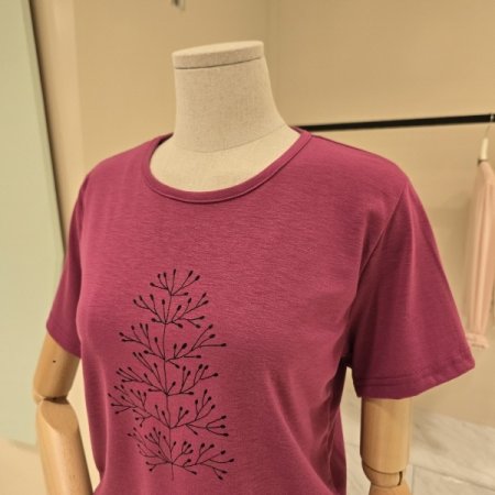 가지꽃 라운드 티셔츠