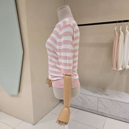 심플 단가라 라운드니트