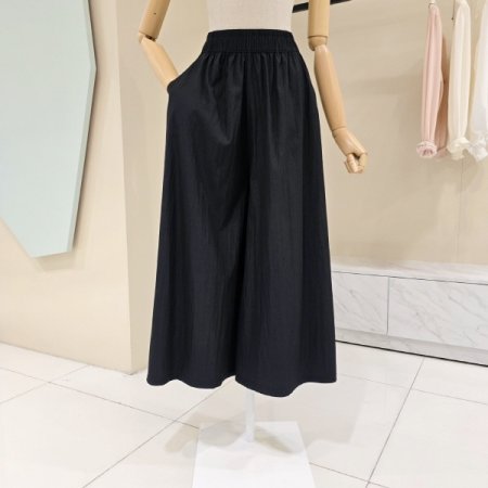 밴딩 와이드 팬츠