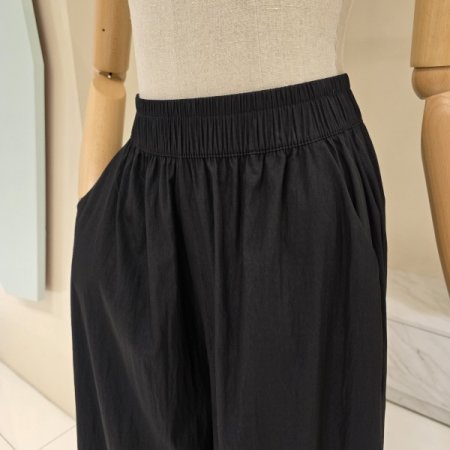 밴딩 와이드 팬츠