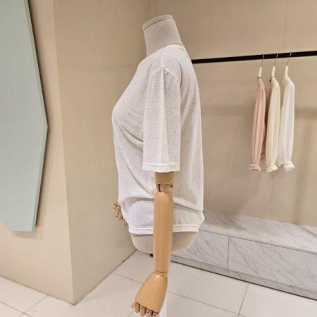 야자수 레터링 린넨 티셔츠