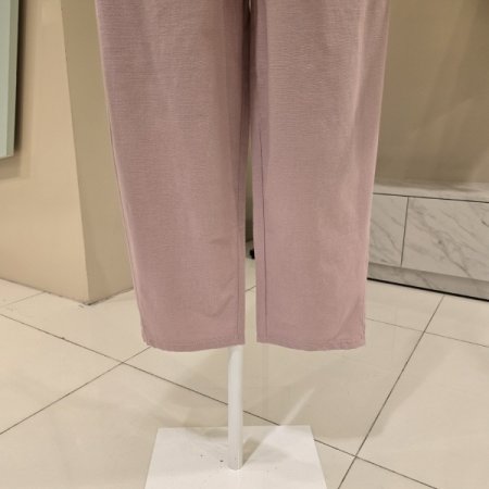 밴딩 입술 배기 핑크팬츠