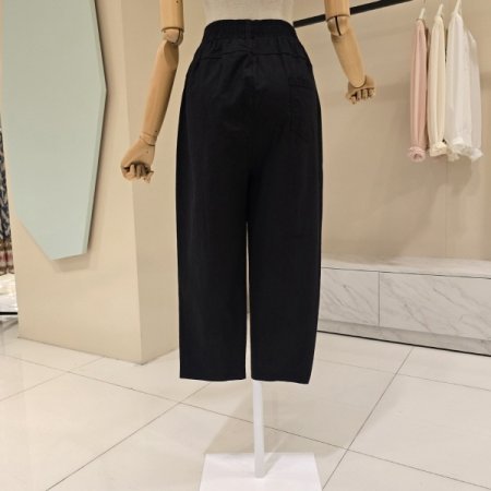 밴딩 배기핏 면팬츠