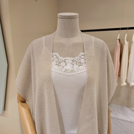 오픈형 숄 니트가디건