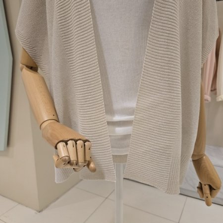 오픈형 숄 니트가디건