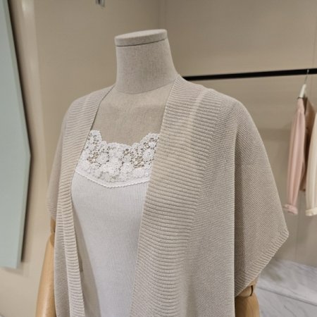 오픈형 숄 니트가디건