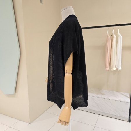 시스루 숄 오픈형 니트가디건