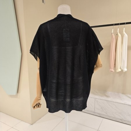 시스루 숄 오픈형 니트가디건