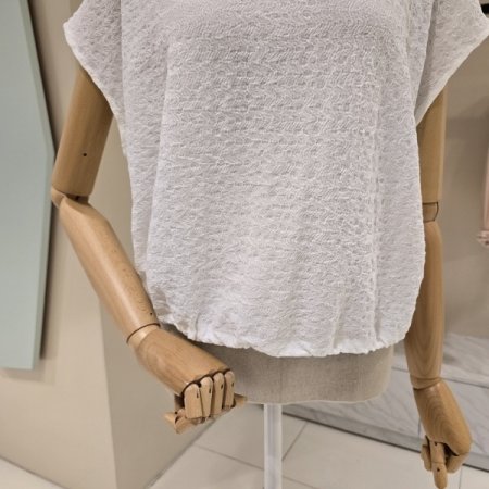 엠보 스트링 루즈핏 티셔츠