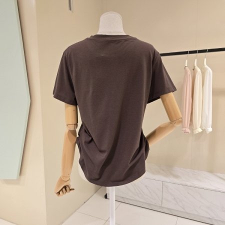 옆주름 러브미 라운드티셔츠