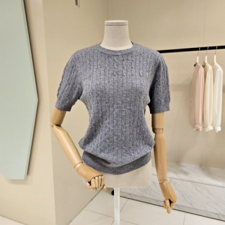 가을 꽈배기 라운드니트