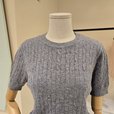 가을 꽈배기 라운드니트