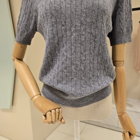 가을 꽈배기 라운드니트