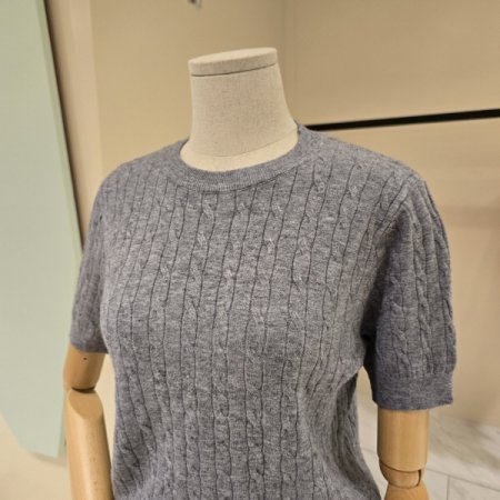 가을 꽈배기 라운드니트