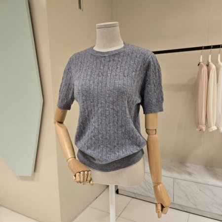 가을 꽈배기 라운드니트