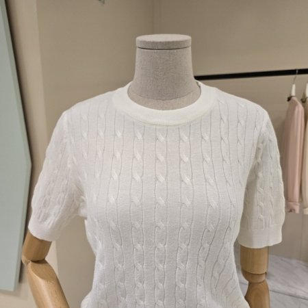 라운드 가을 꽈배기 니트